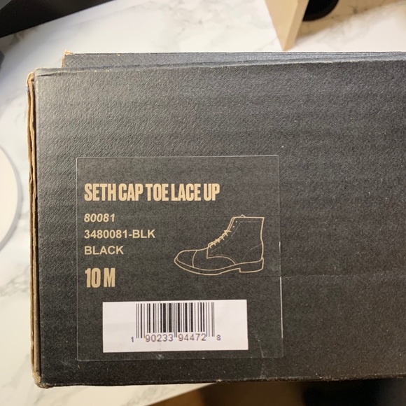 Frye SETHCAP TOE LACE UP LEATHER BOOT - Picture 8 of 9